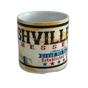 Nashville Tennessee Home of Grand Ole Opry Ceramic Mug. LNWOT